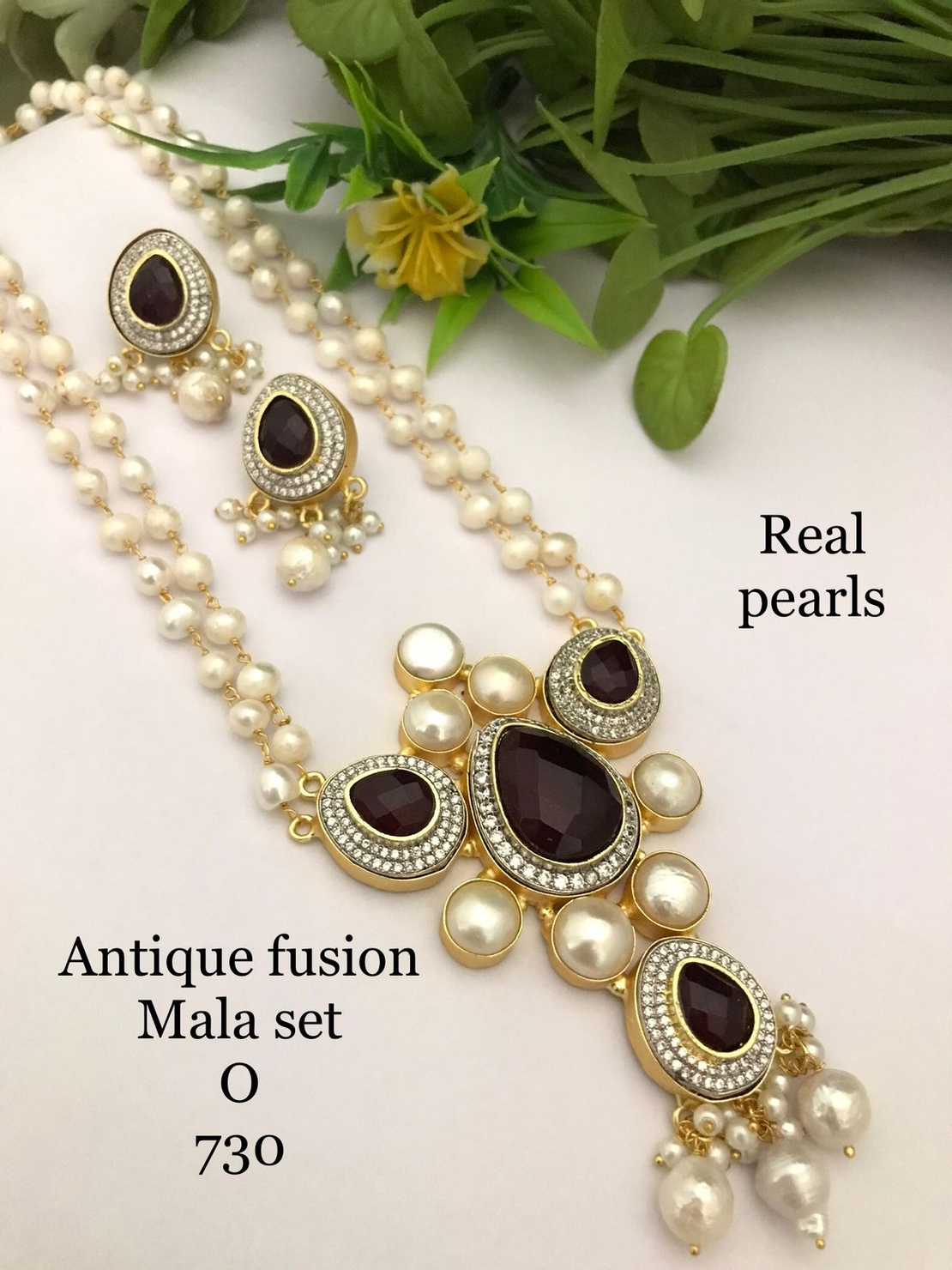 Antique Fusion Mala Set