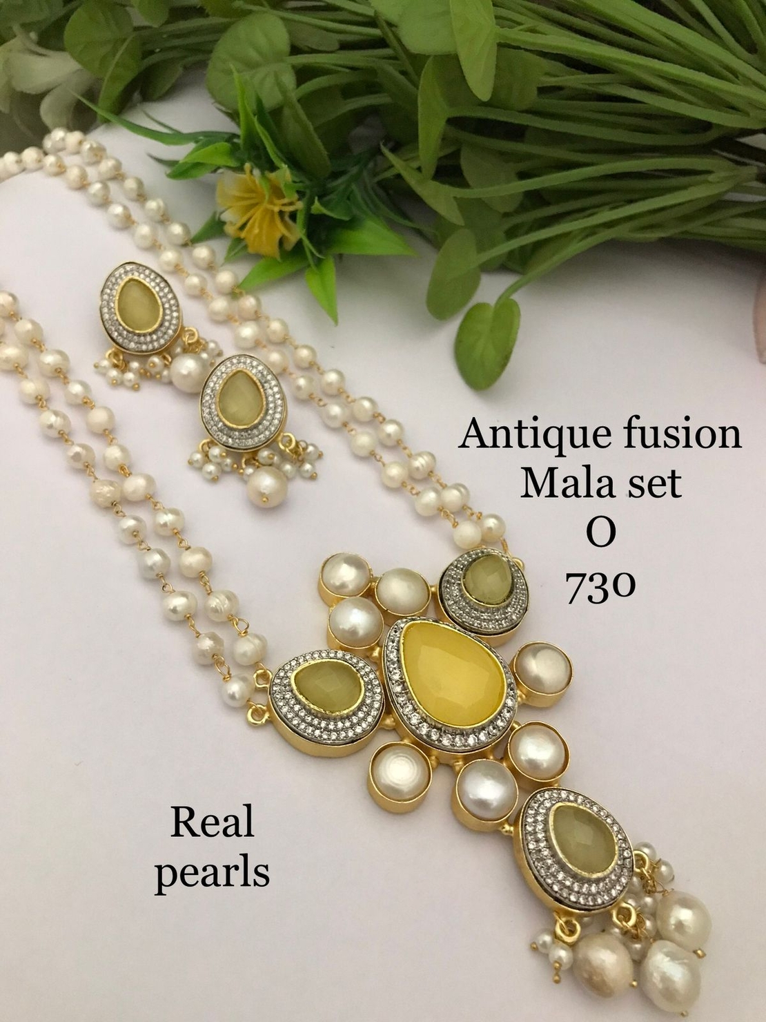 Antique Fusion Mala Set