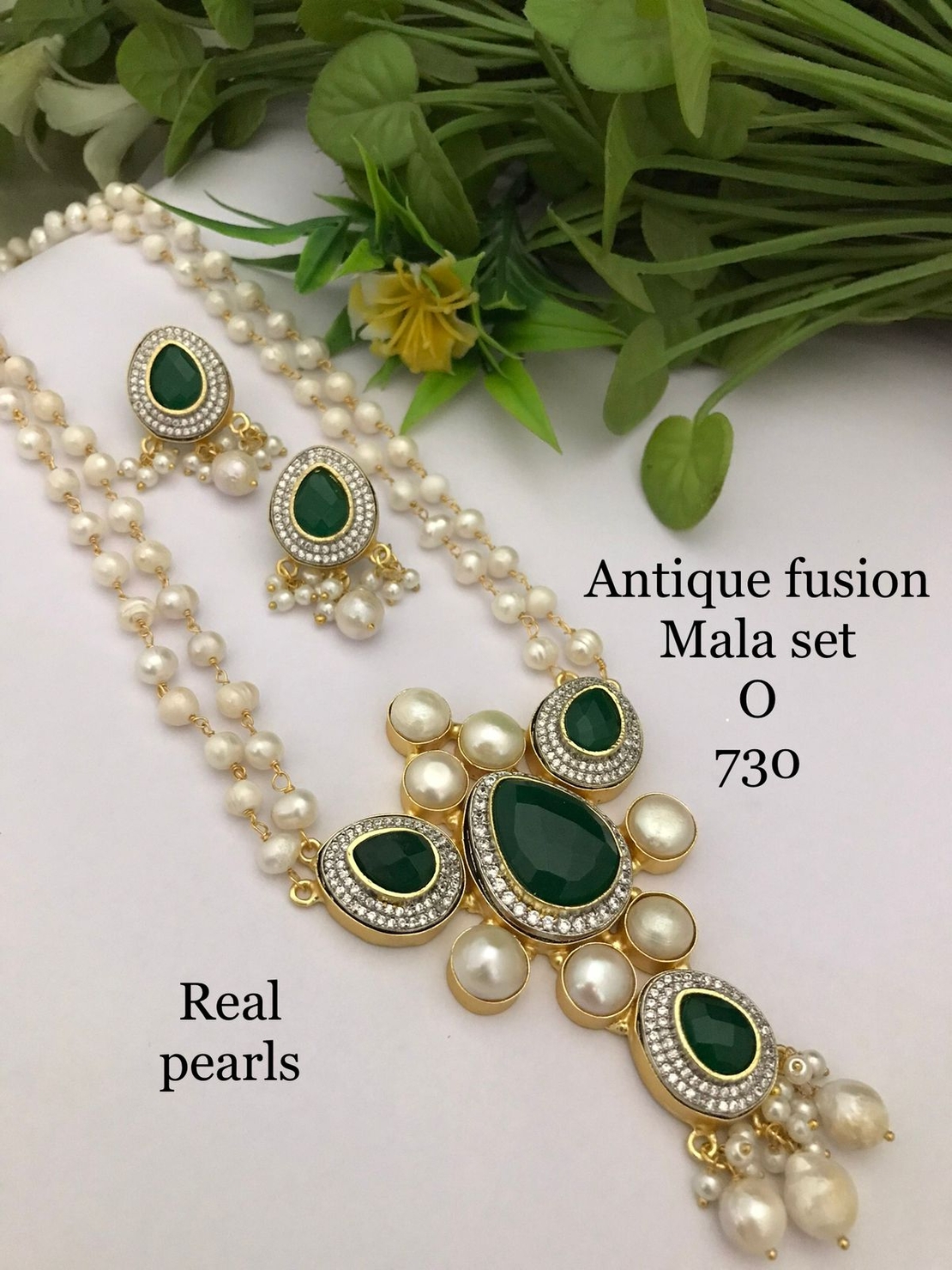 Antique Fusion Mala Set