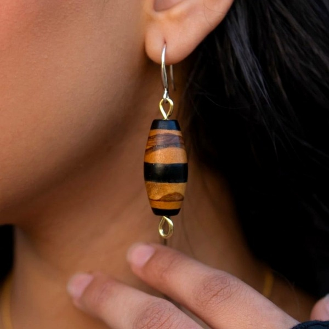 Summet Sandalwood & Ebony Earrings