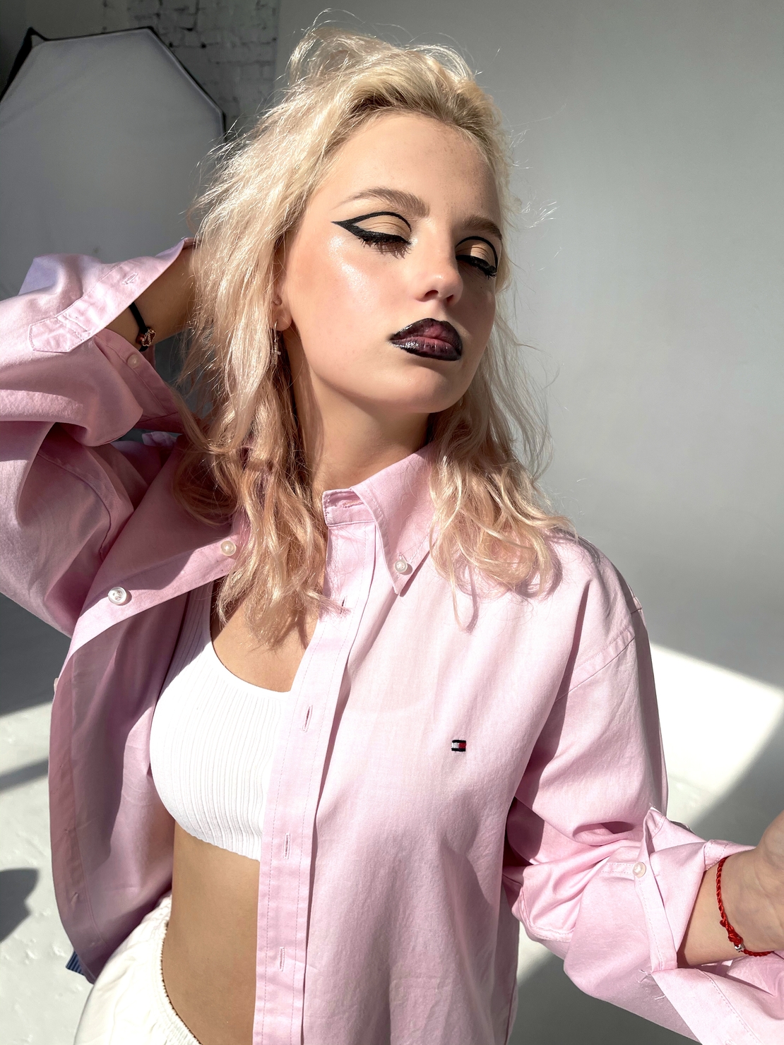 Tommy hilfiger pink denim jacket cheap