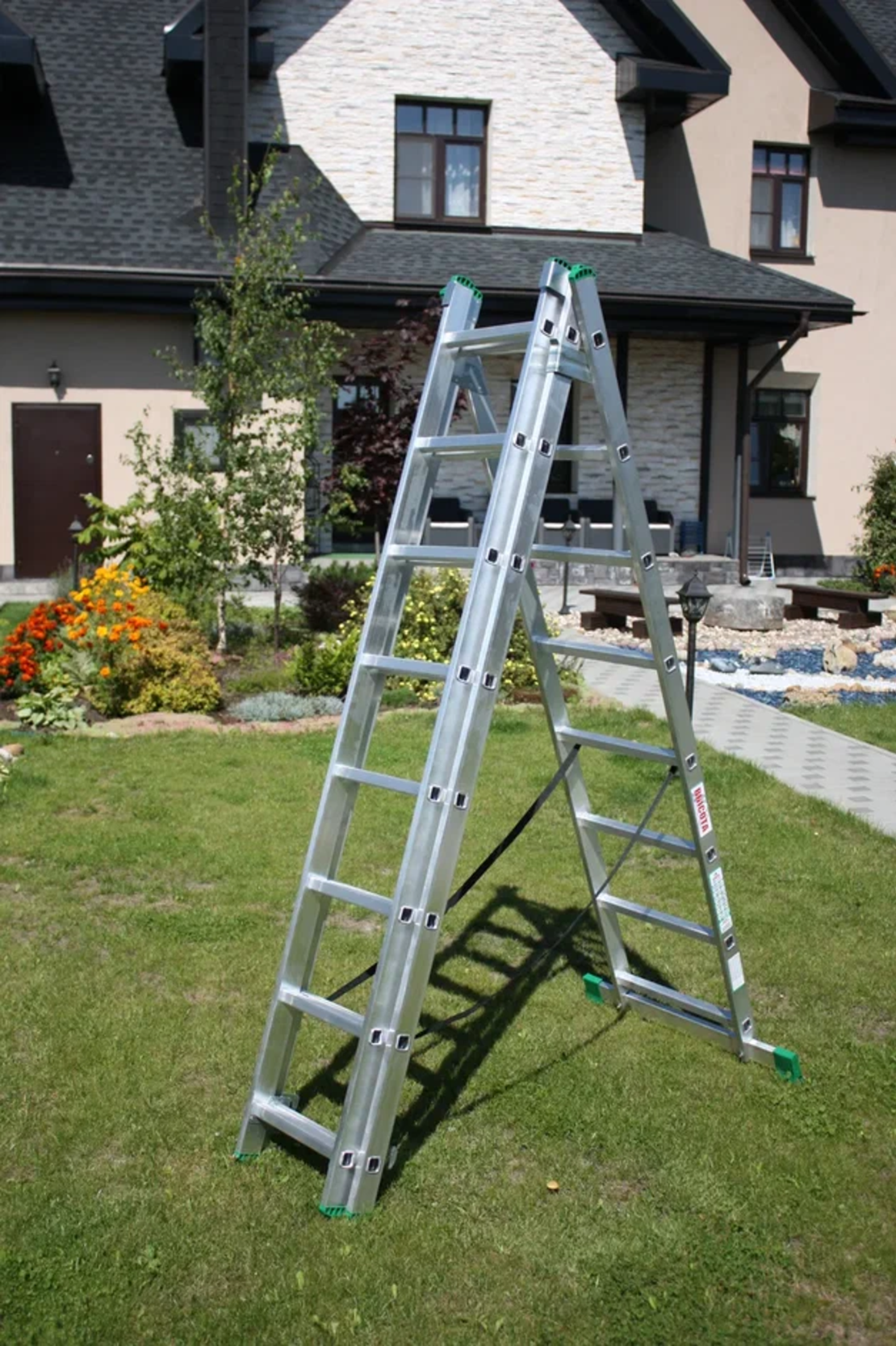 Двухсекционная лестница своими руками