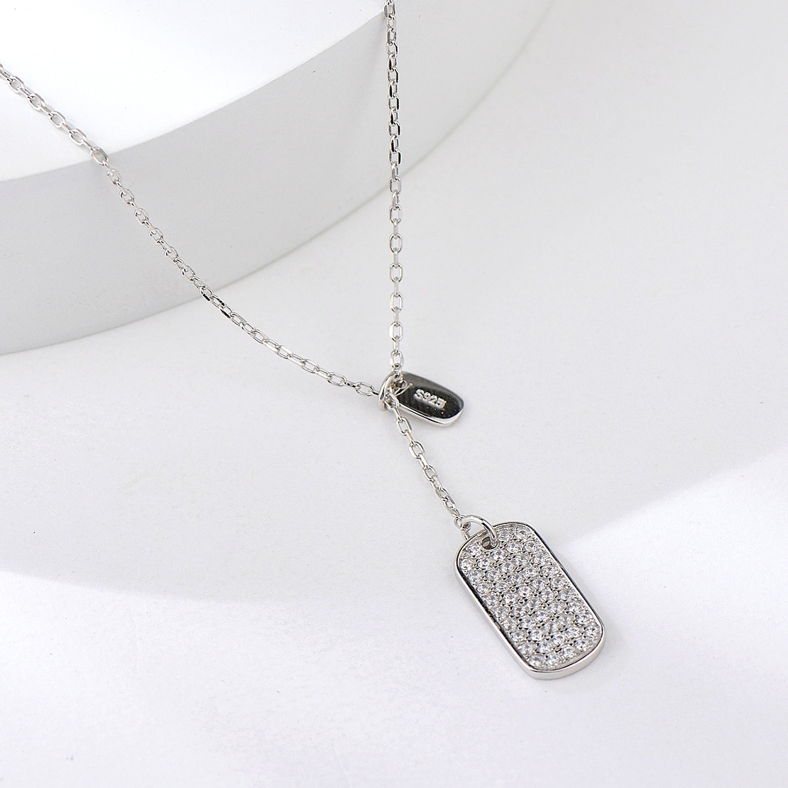 Сребърно колие Войнишка Плочка | колекция Delicate Silver