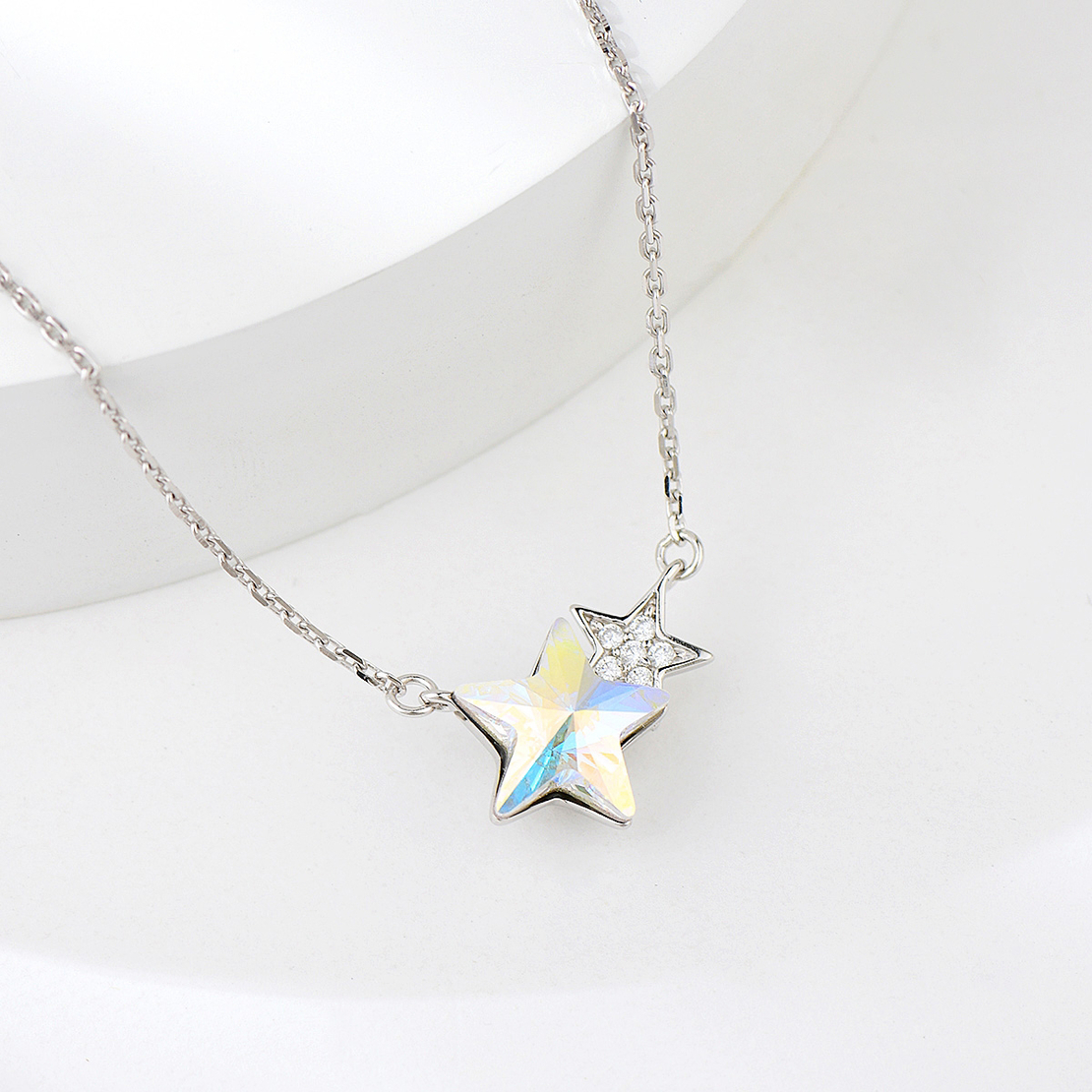 Сребърно колие Кристална Звезда | колекция Delicate Silver