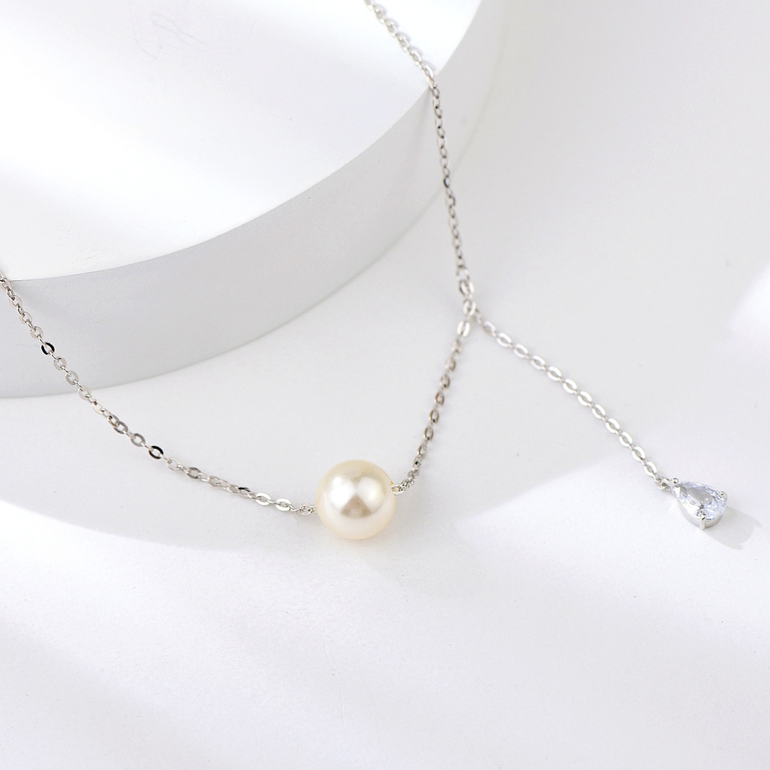 Сребърно колие Перла на Верижка | колекция Delicate Silver