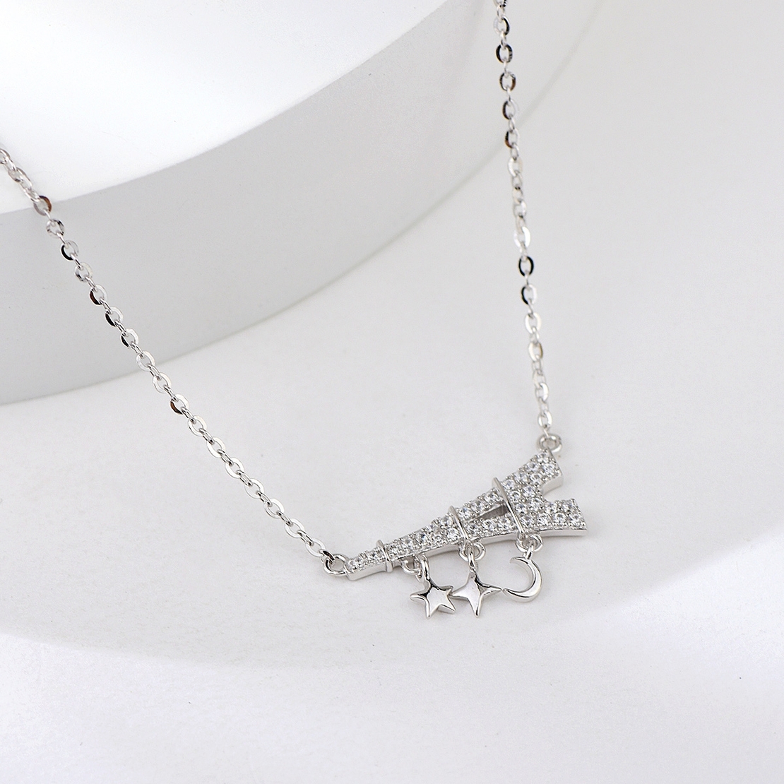 Сребърно колие Айфелова Кула | колекция Delicate Silver