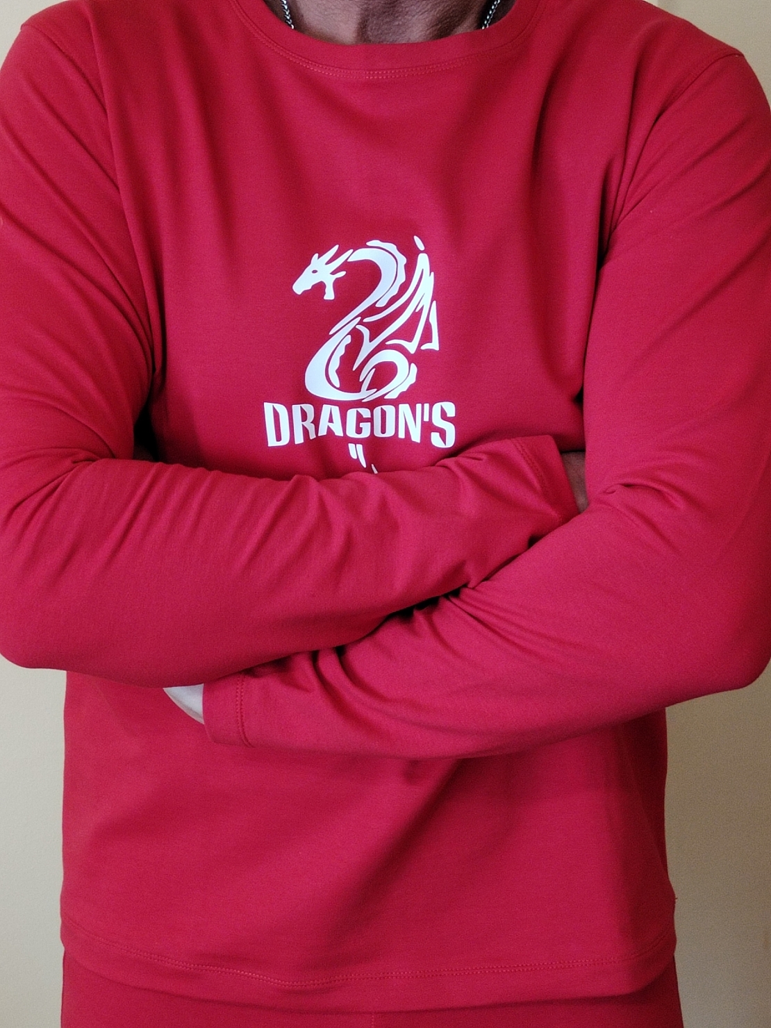 Бодибилдинг блуза/Dragon's Red Iron дълъг ръкав
