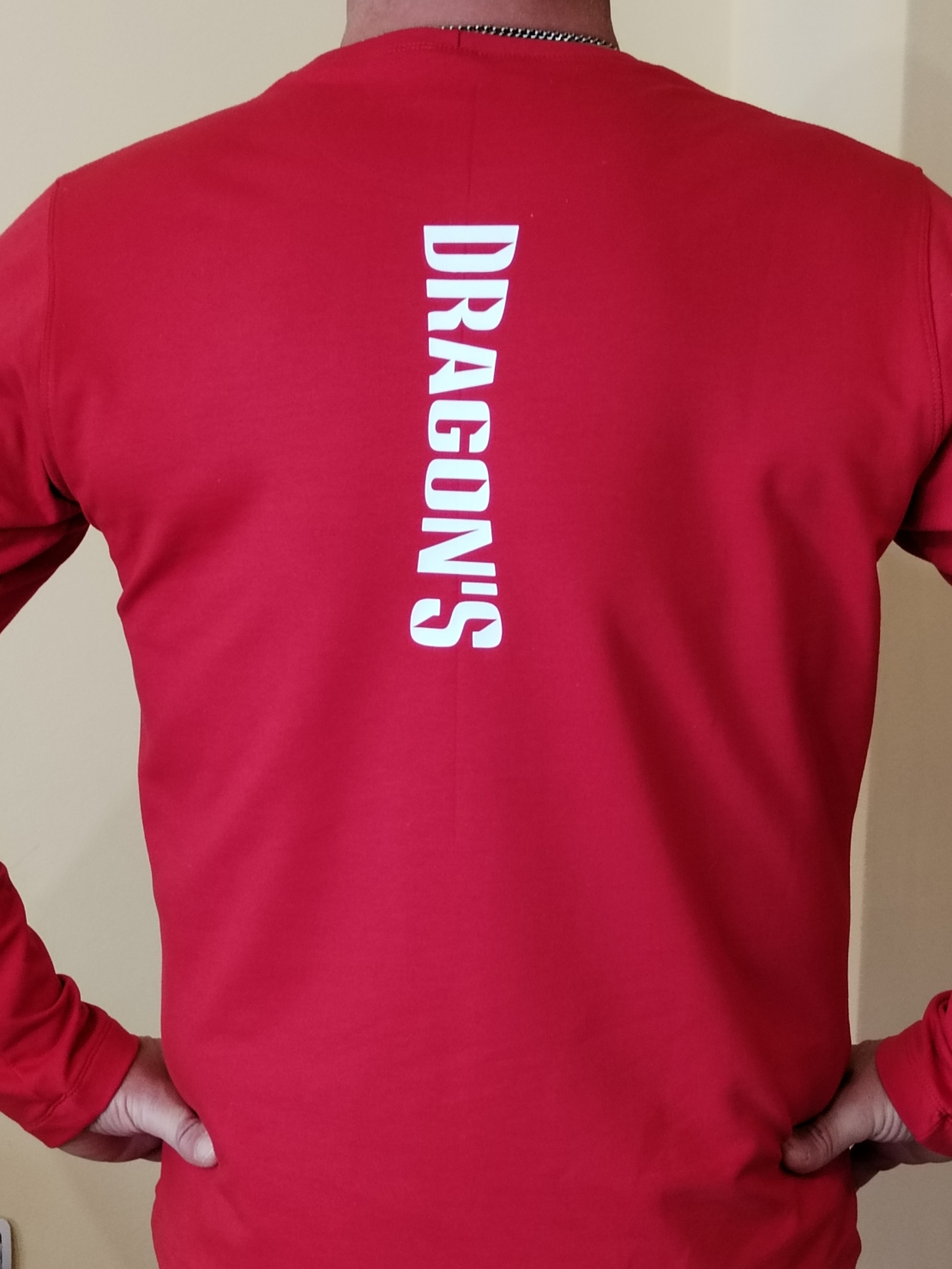 Бодибилдинг блуза/Dragon's Red Iron дълъг ръкав