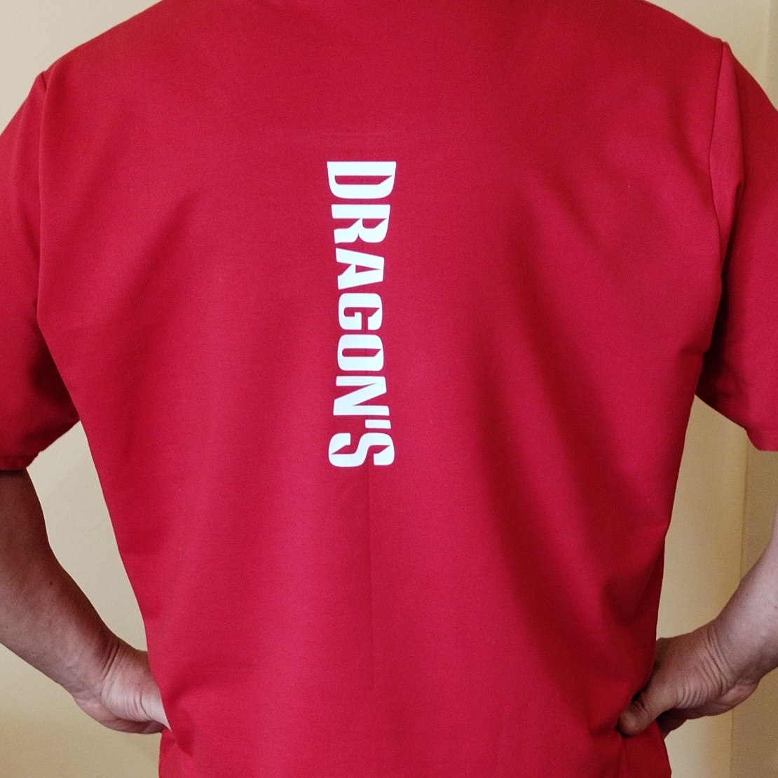 Бодибилдинг блуза/Dragon's Red Iron къс ръкав