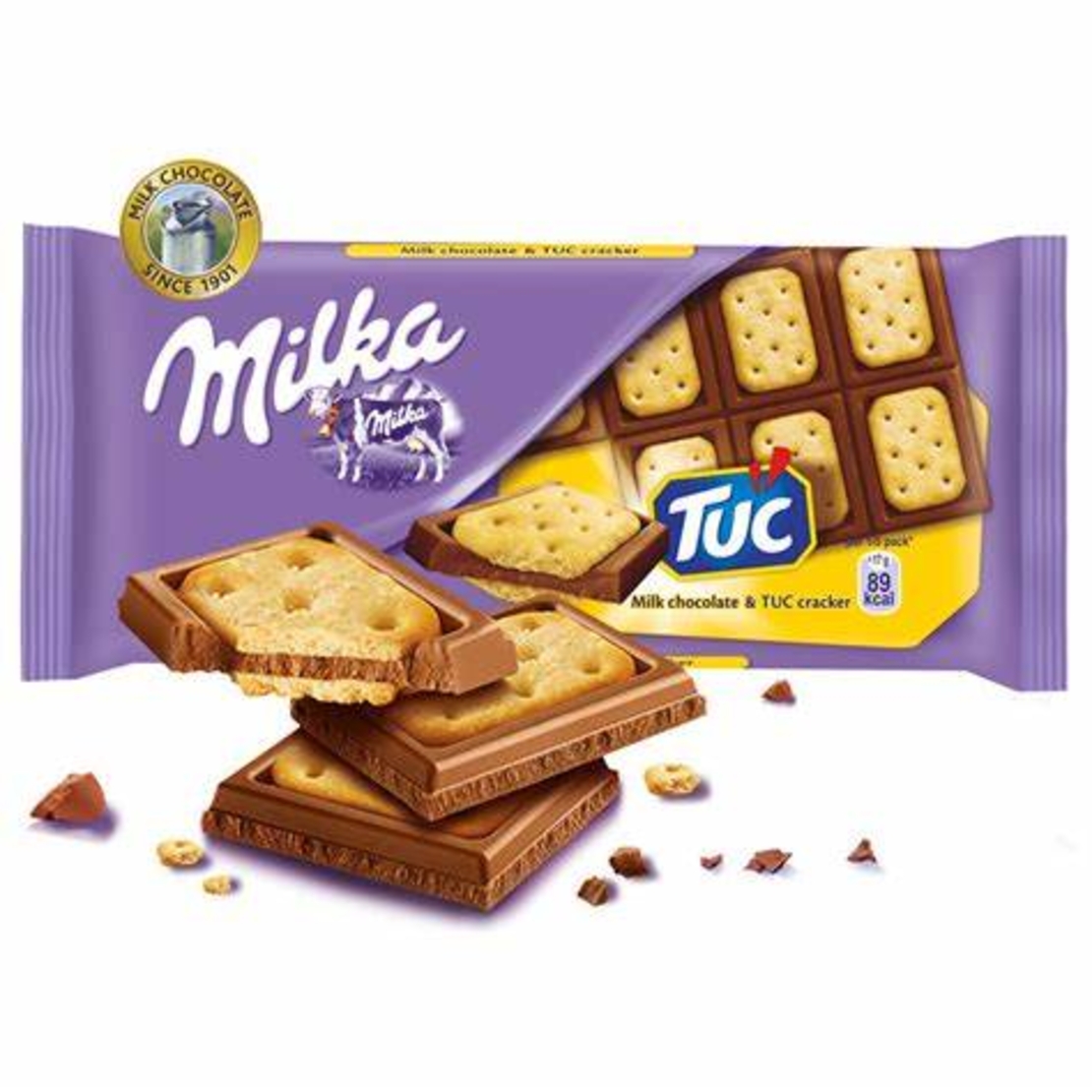 Милка 90 г tuc (молочный с крекером)