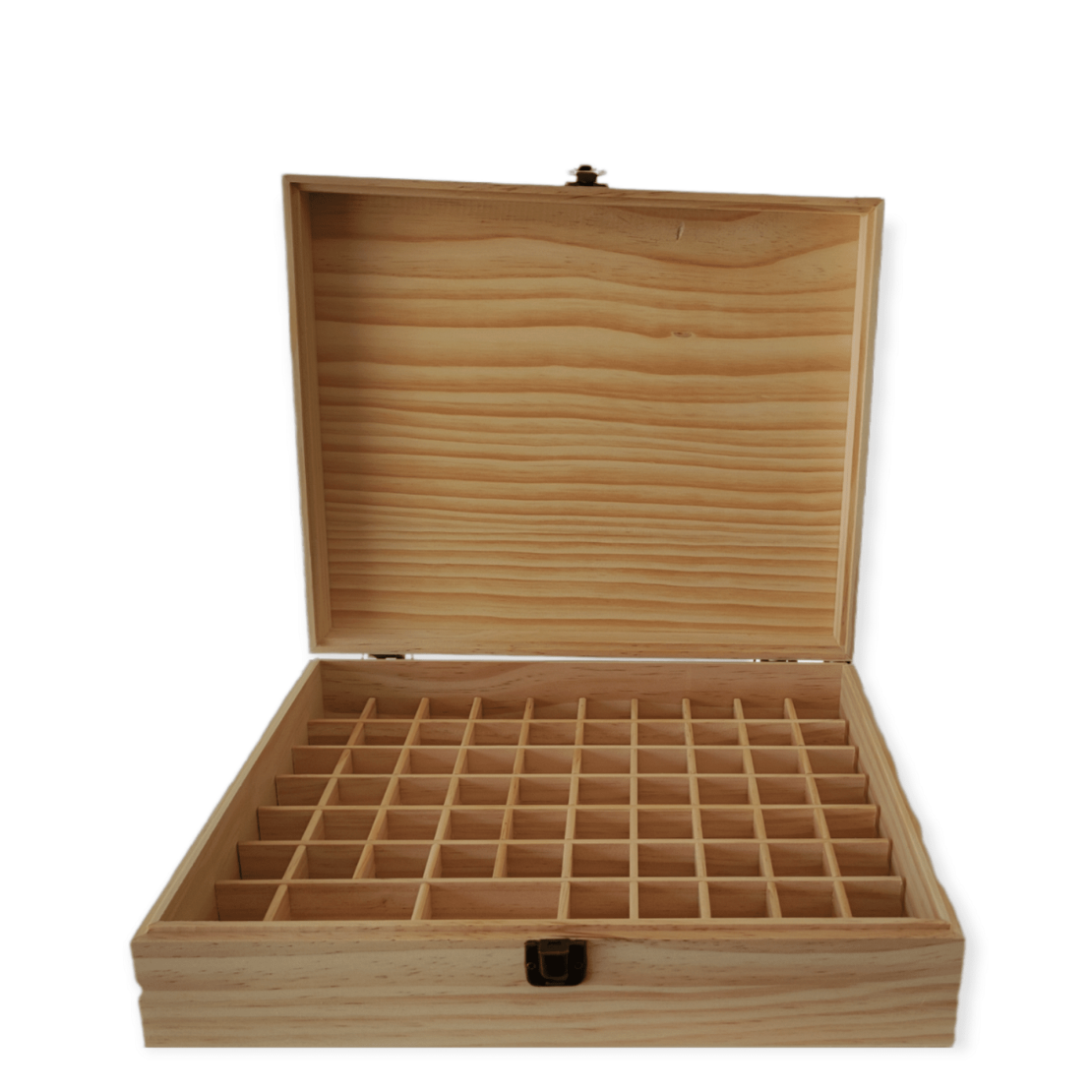 Дървена кутия за етерични масла - 74 слота
