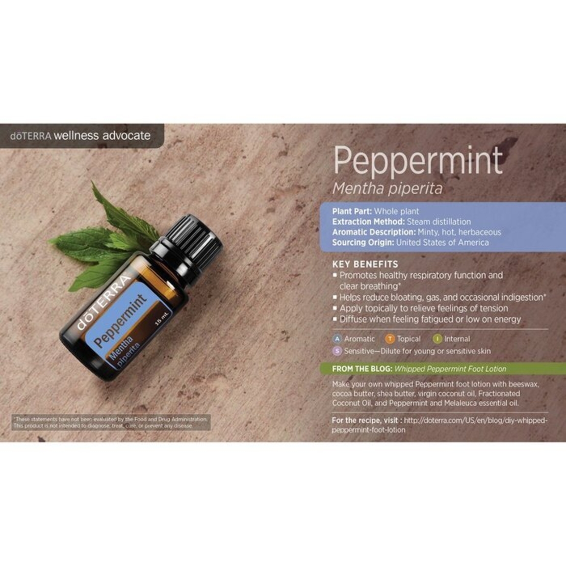 Етерично масло от Мента/Peppermint doTERRA 15 мл