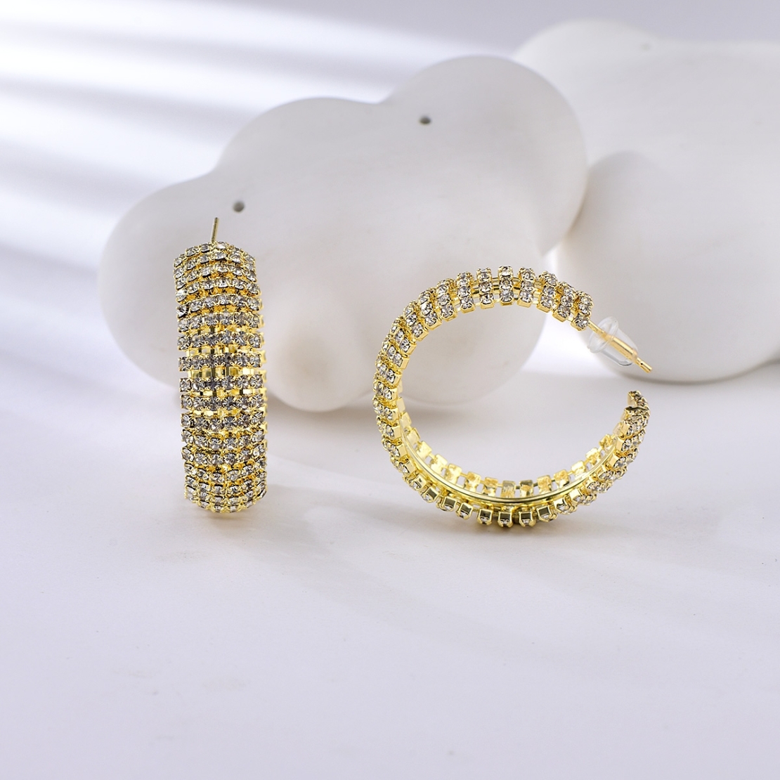 YELLOW GOLD PLATED EARRINGS