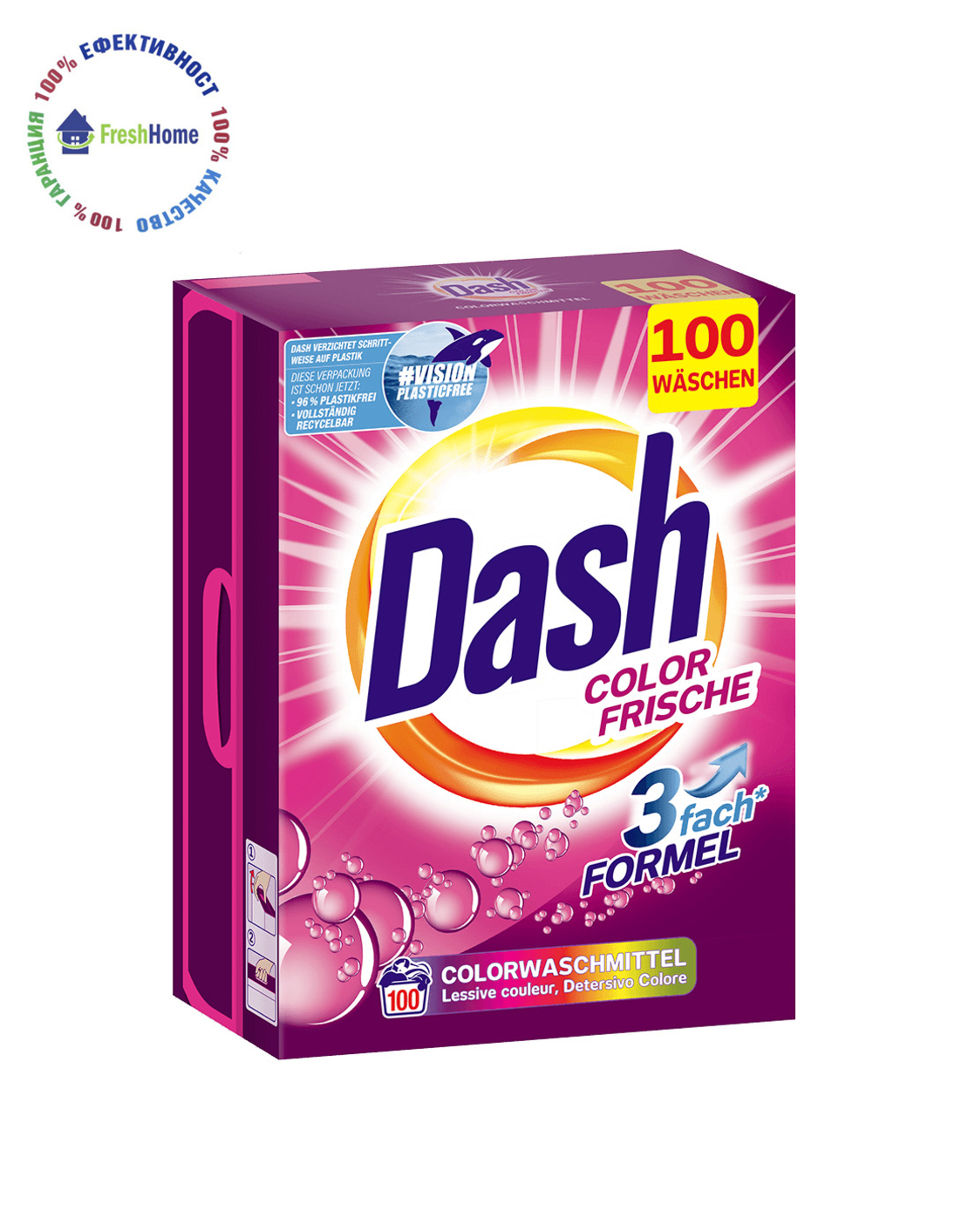 Dash “Color Frische” прах за цветно пране 100 пранета/ 6 кг.