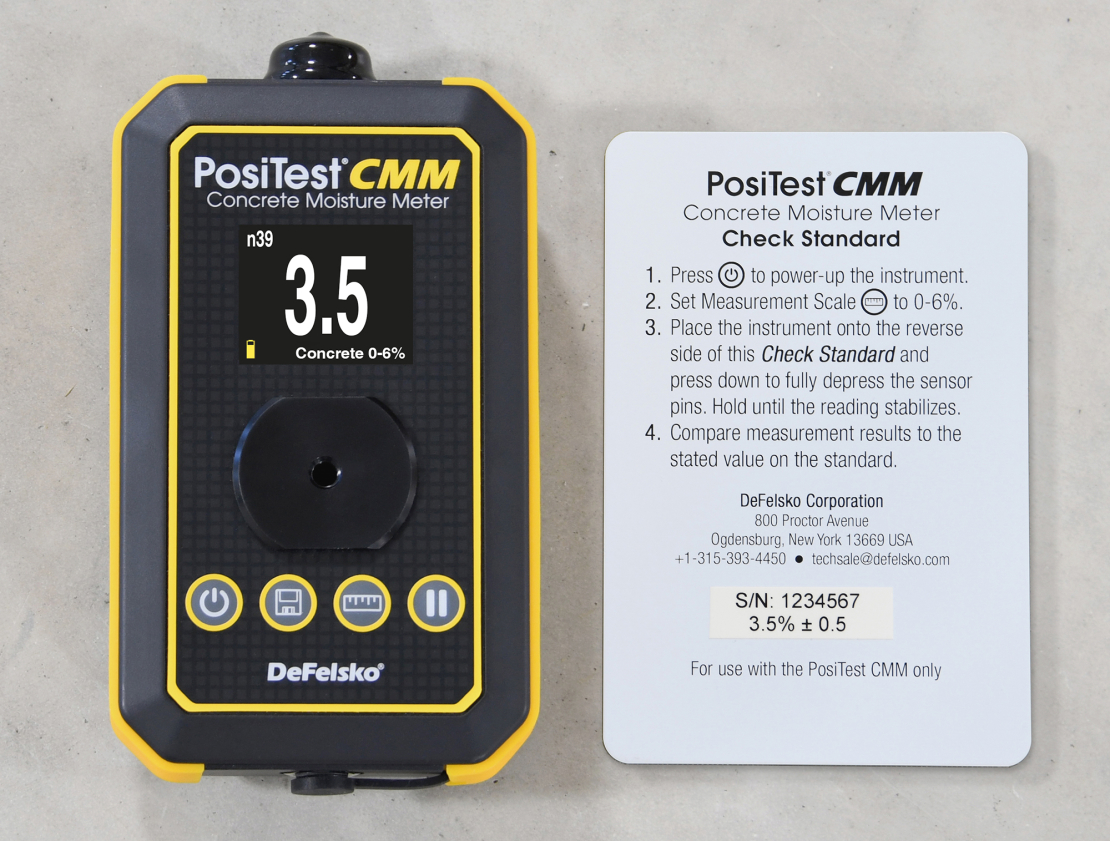 DeFelsko PosiTest® CMM уред за измерване на влага в бетон