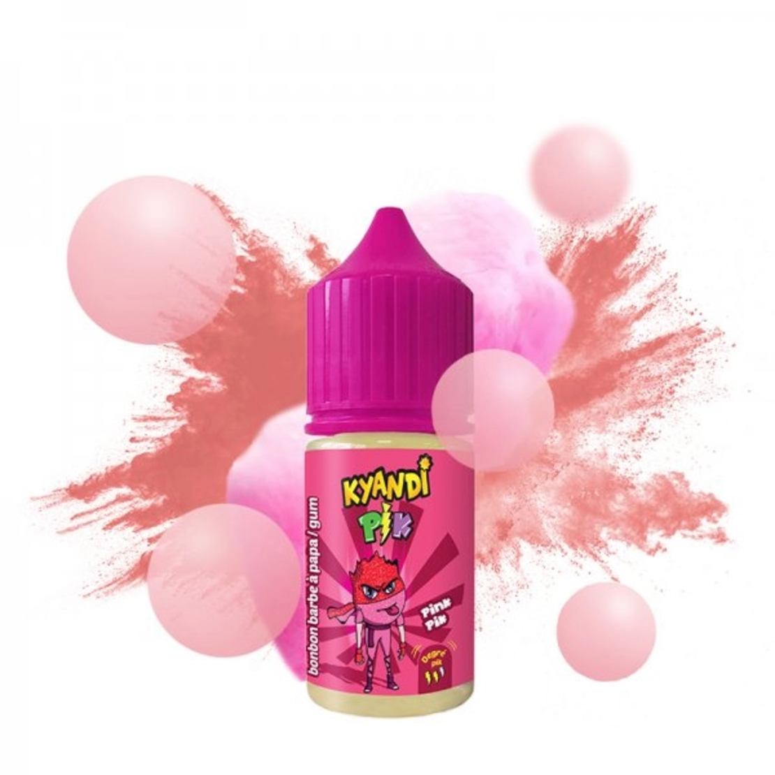 Concentré Pink Pik 30ml de Kyandi Pik - Barbe à papa, bubble-gum - A&L