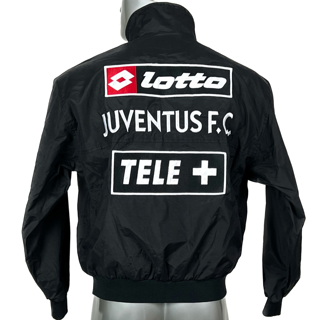Винтидж ветровка 90s Lotto Juventus TELE+ Windbreaker Jacket