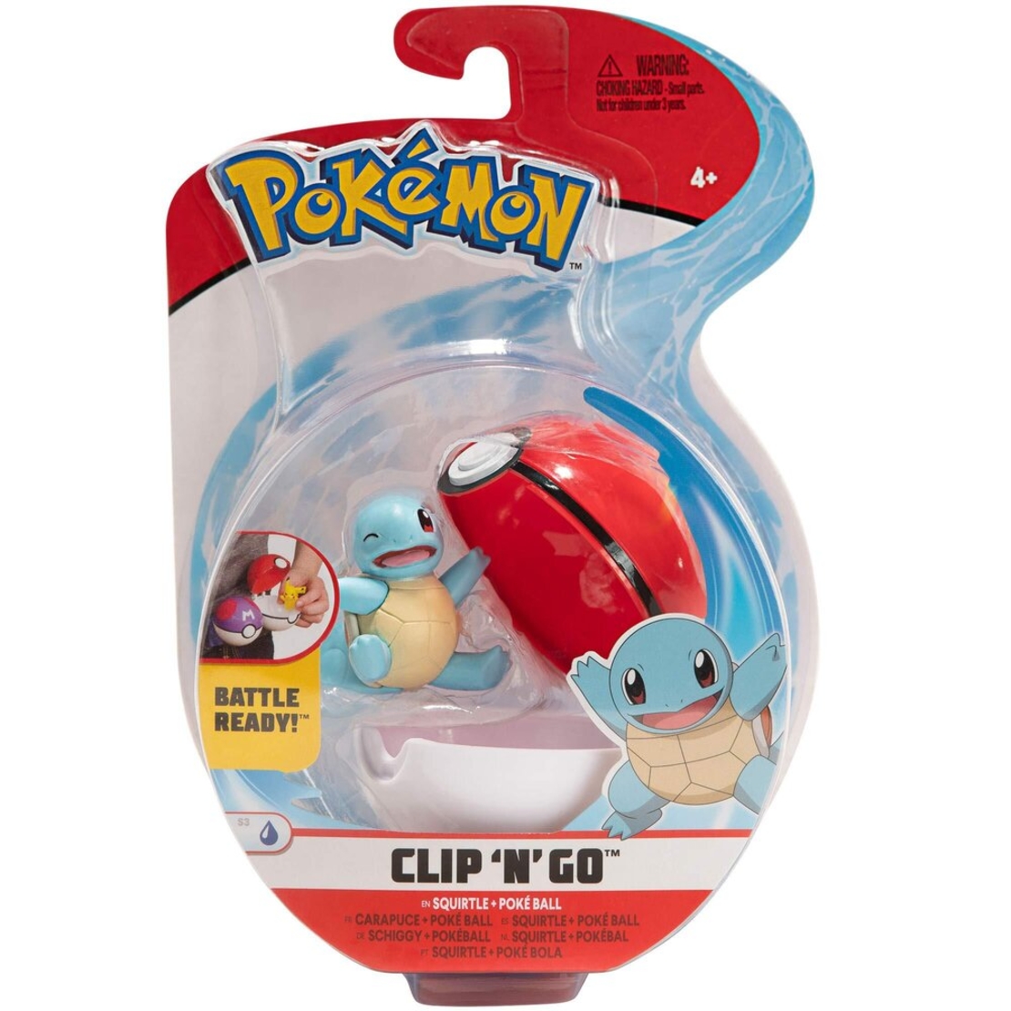Pokemon - Clip 'N' Go Squirtle и Pokeball