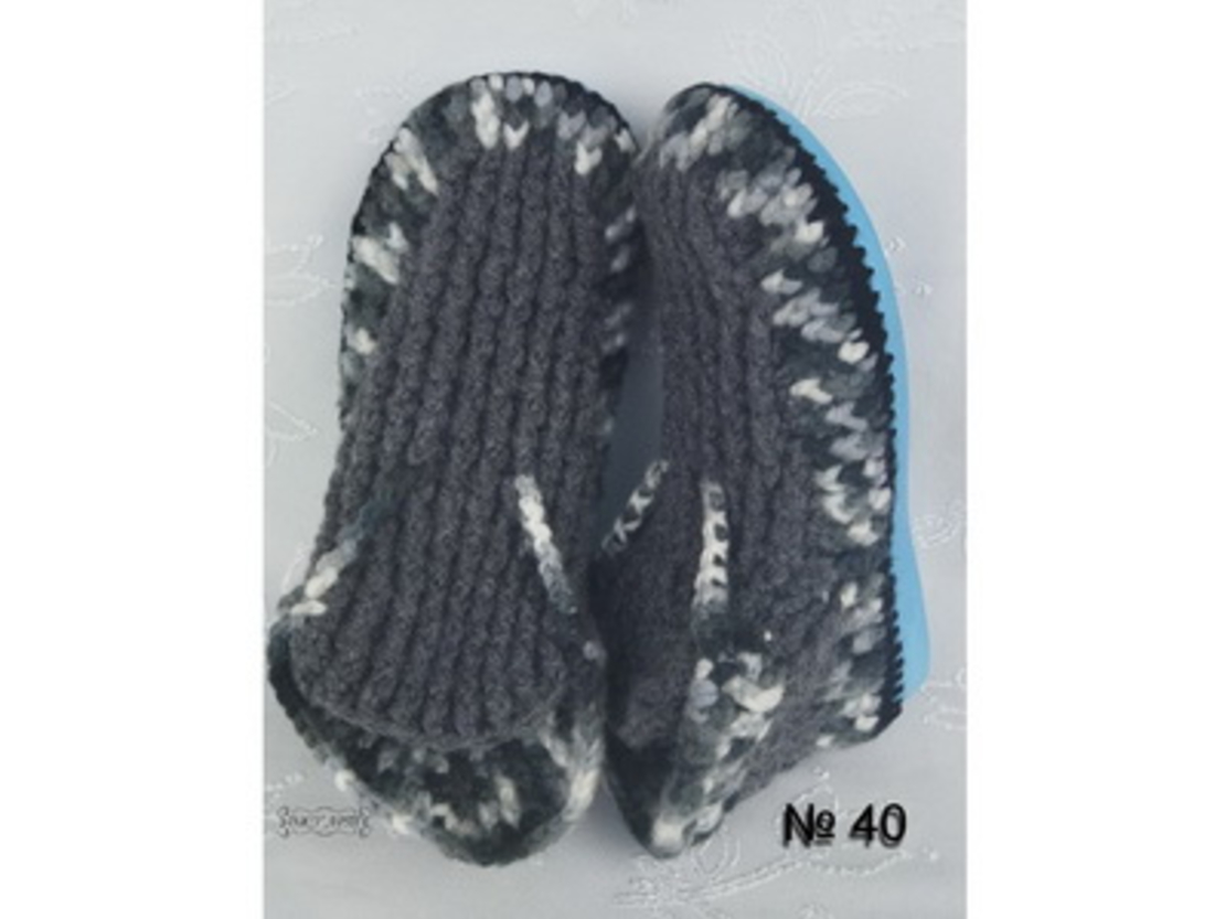 Ръчно плетени пантофи - № 40