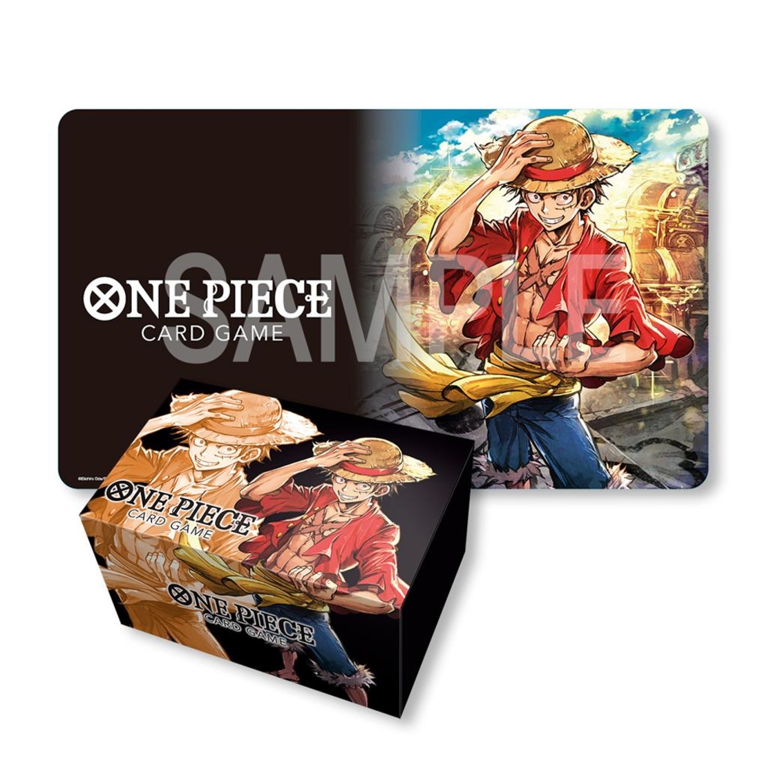 One Piece Card Game Monkey.D.Luffy подложка за игра и кутия за съхранение