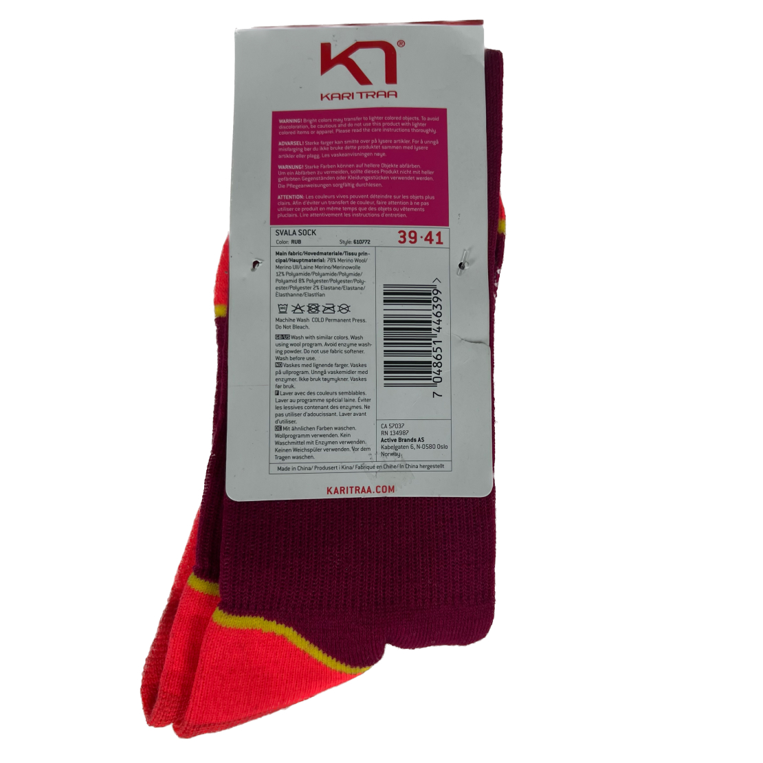 Дамски вълнени спортни чорапи Kari Traa Svala Sock Чорапи от мериносова вълна