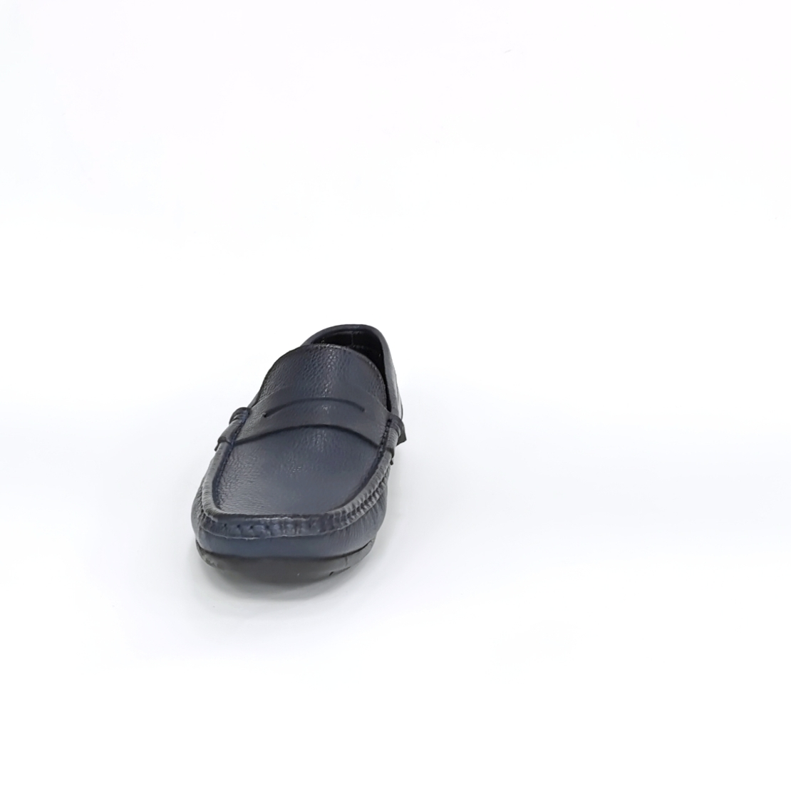 Мen's loafers made of natural leather in the color blue /7456