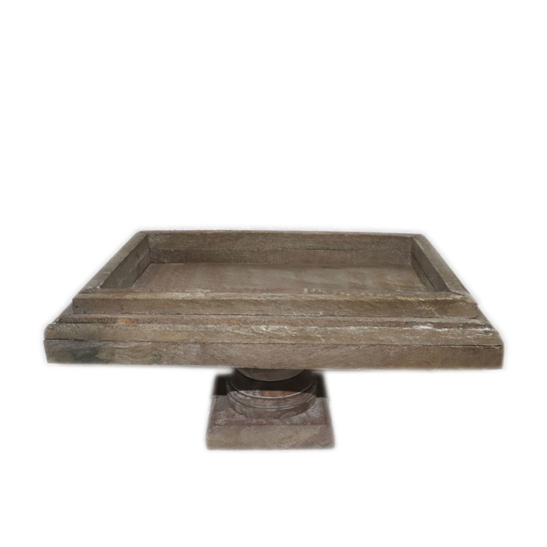 INDI TRAY WOOD NATURAL ANTIQUE 35,5x25xH18cm IN