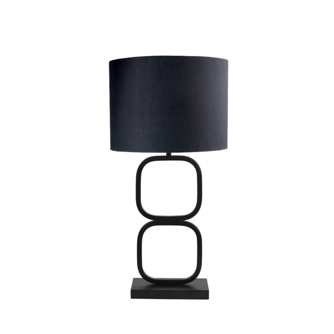NEW ITEM 8 LAMP TABLE IRON BLACK MATTE BLACK CE IN