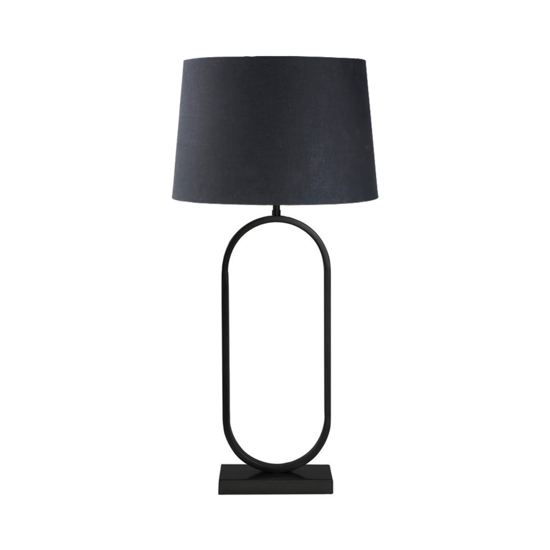 NEW ITEM 9 LAMP TABLE IRON BLACK MATTE BLACK CE IN