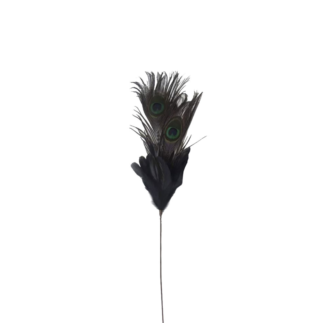 PEAFOWL ARTIFICIAL BRANCH WITH FEATHERS FEATHER BL