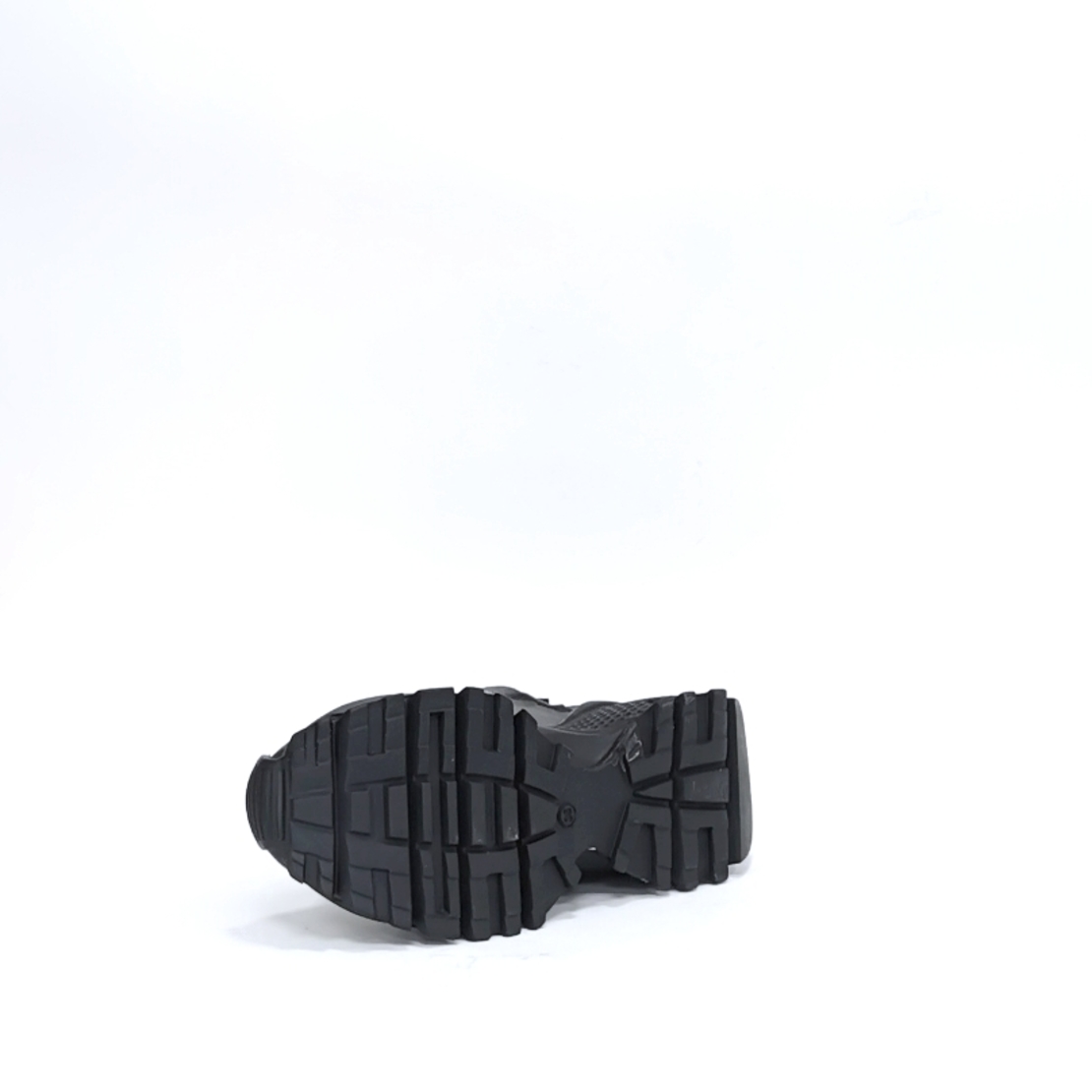 Женские кроссовки из натуральной кожи черного цвета с анатомической стелькой/73367