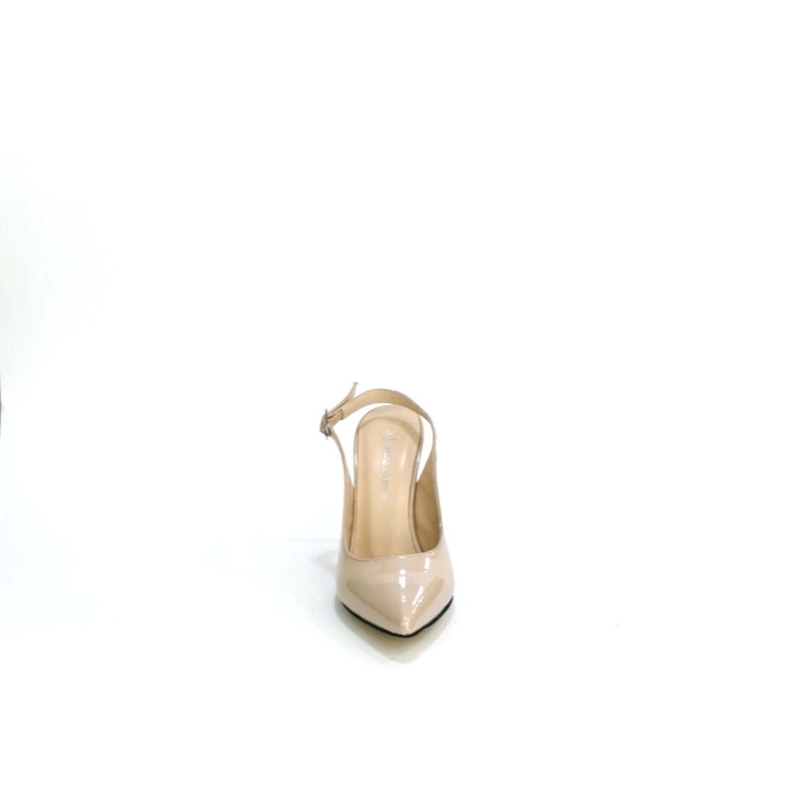 Женские элегантные туфли из натуральной кожи бежевого цвета/76670