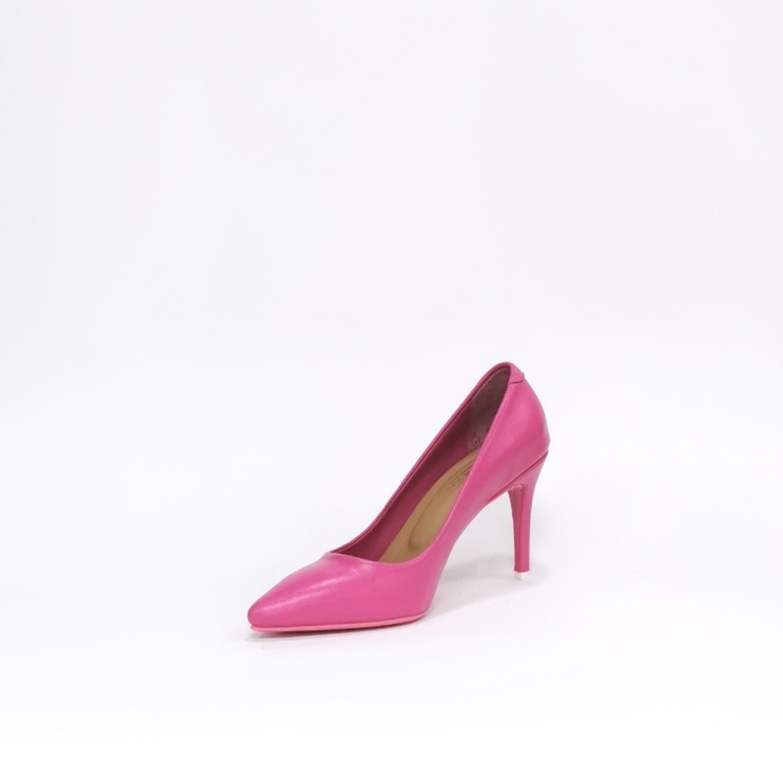 Женские элегантные туфли из натуральной кожи цвета цикламен/78501
