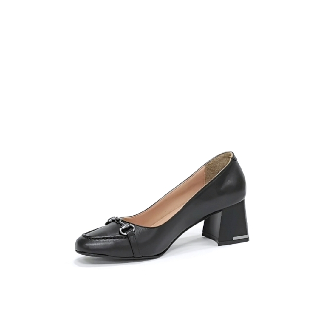 Женские элегантные туфли из натуральной кожи черного цвета/75702
