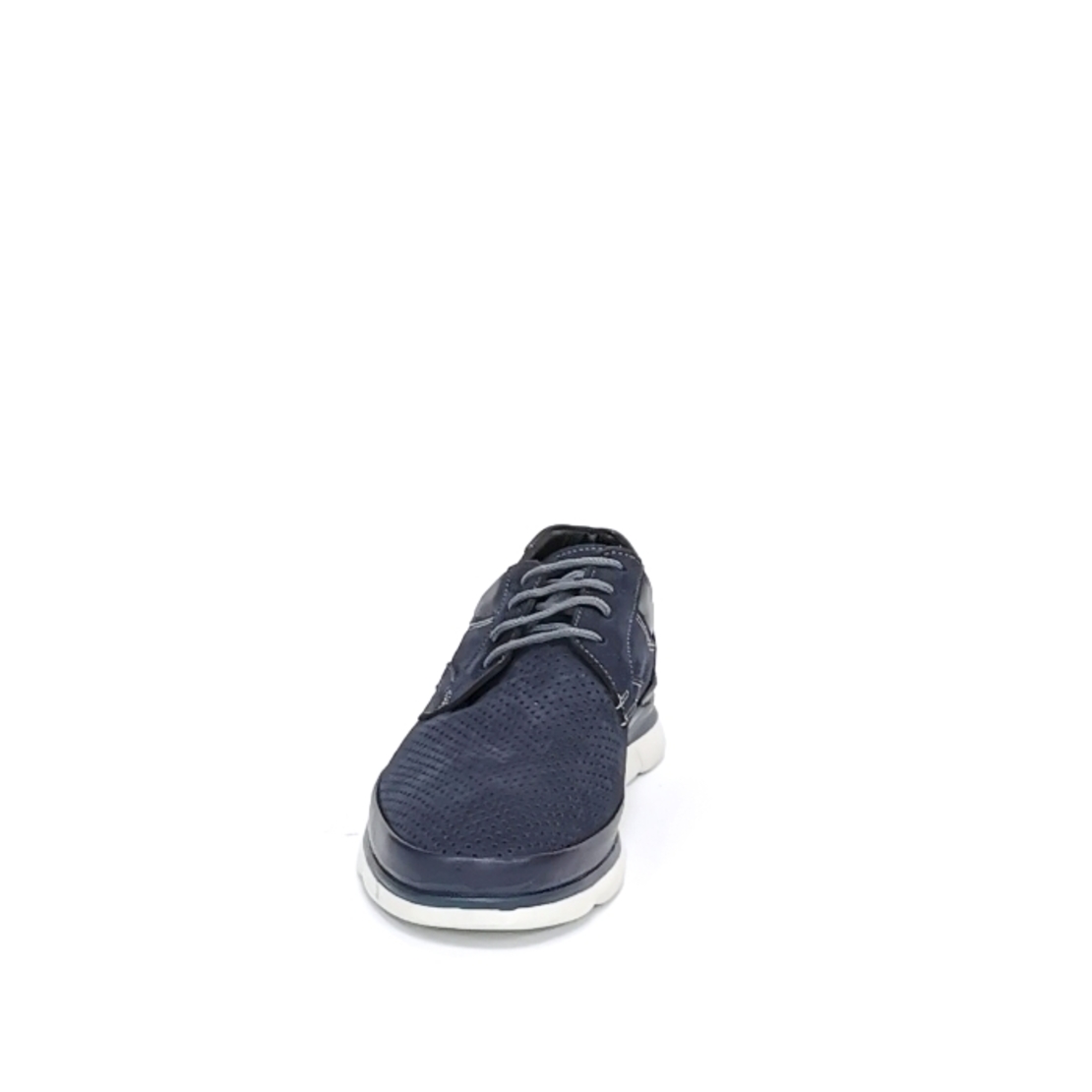 Мужская повседневная обувь из натуральной кожи цвета синий / 71023