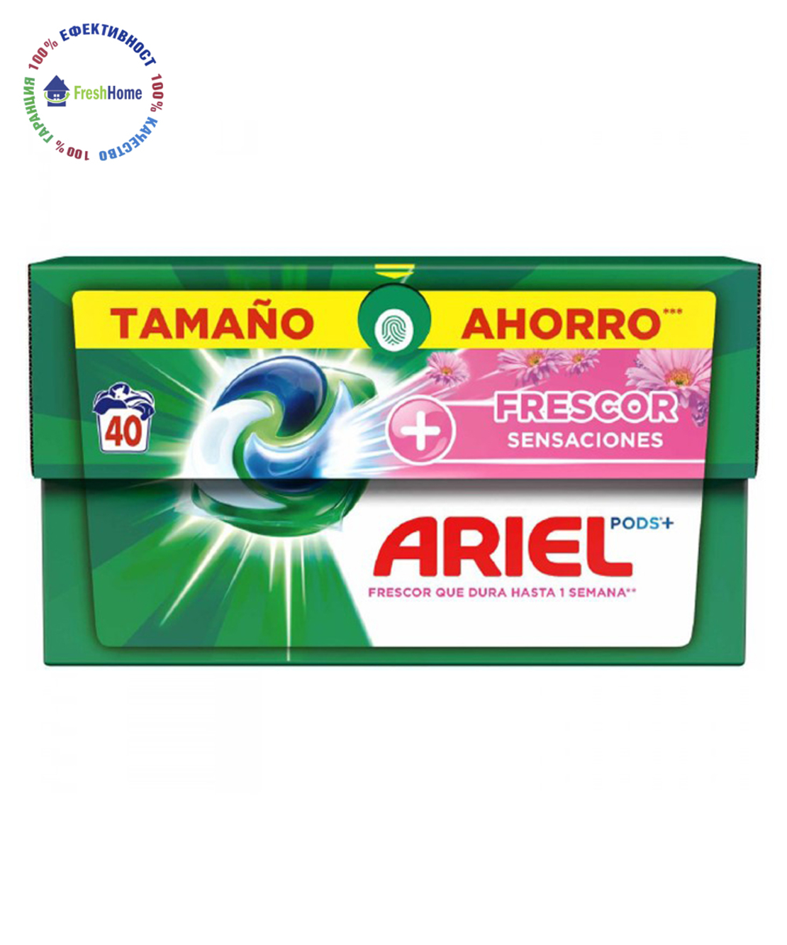 Ariel Pods+ Frescor Sensaciones универсални капсули за пране 40 бр.