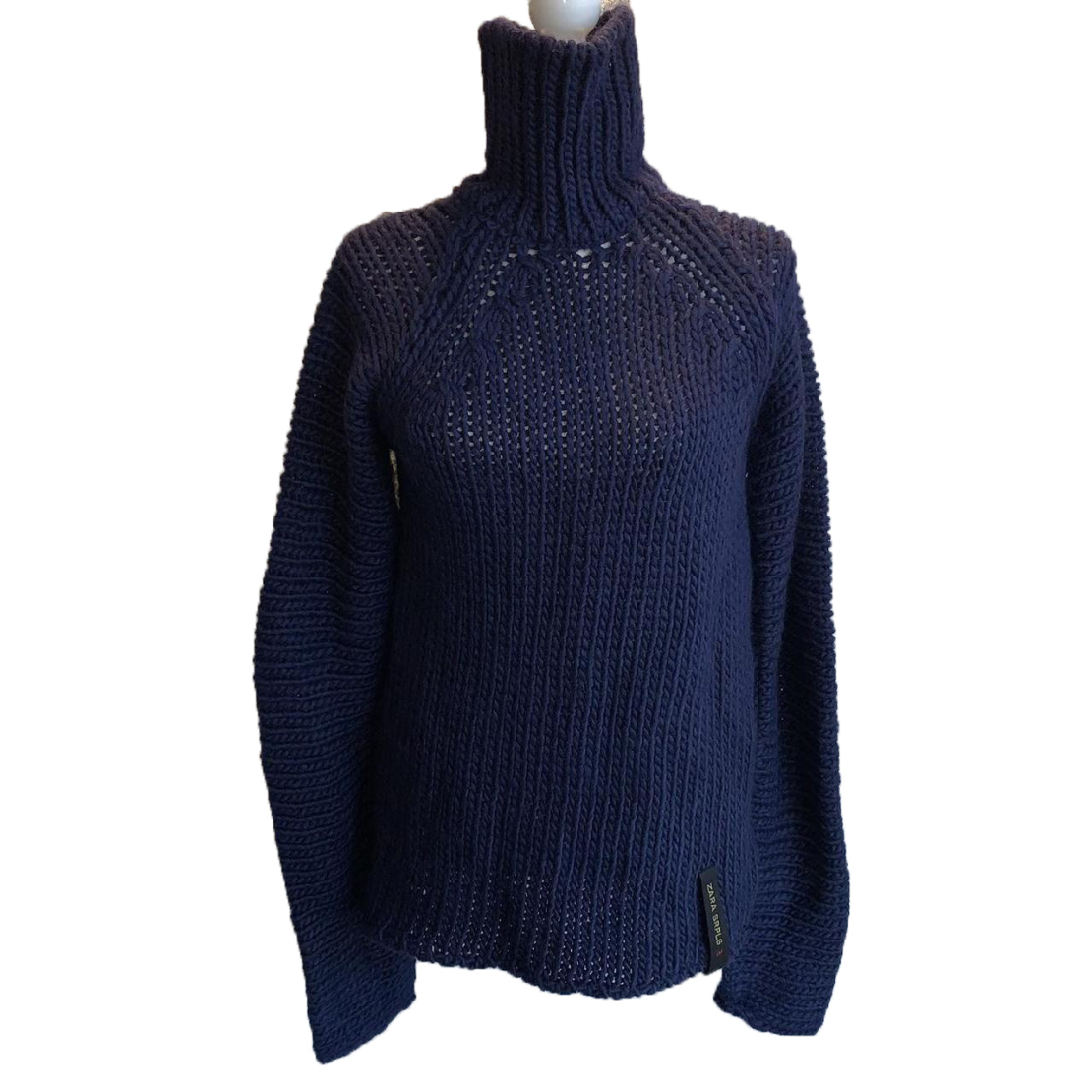 Дамски пуловер с висока яка Zara SRPLS Turtleneck Wool Alpaca Sweater