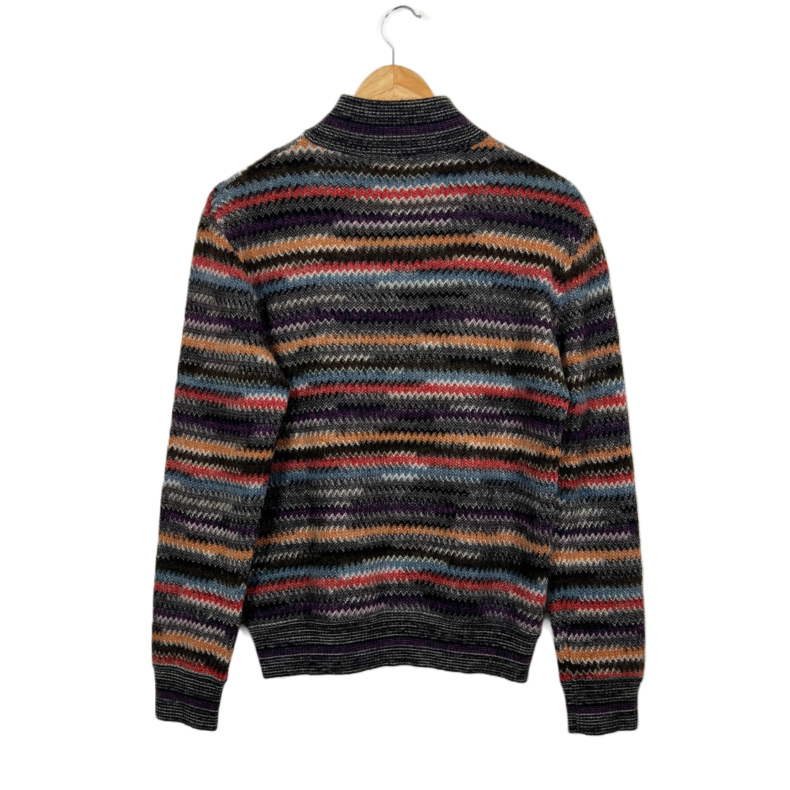 Мъжки вълнен пуловер Missoni Half Zip Wool Sweater