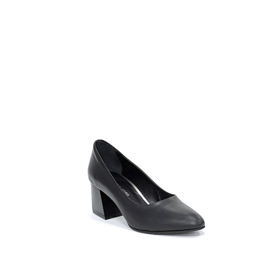 Женские элегантные туфли из натуральной кожи черного цвета/7850
