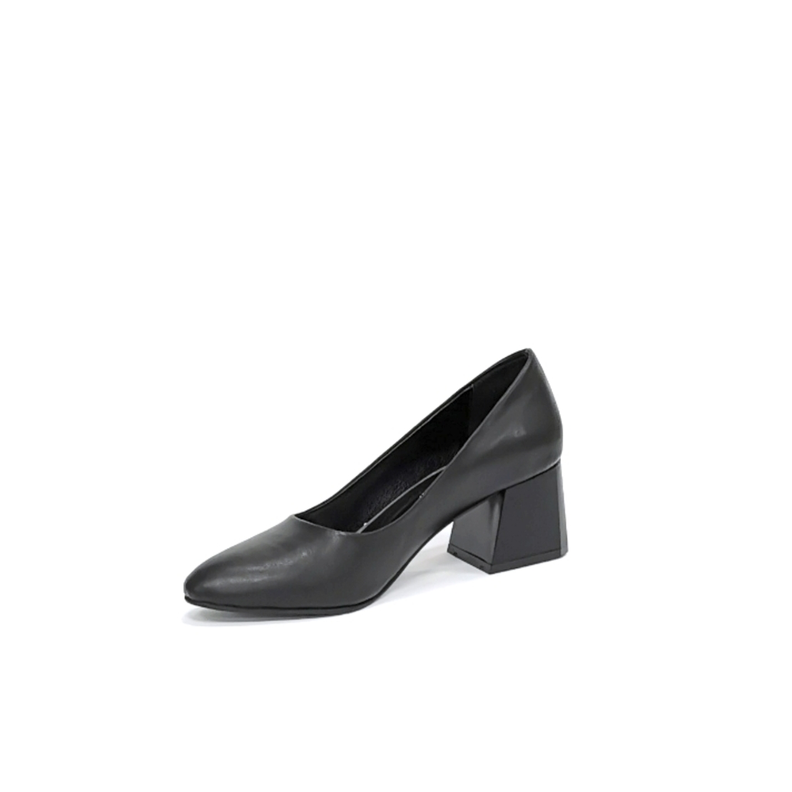 Женские элегантные туфли из натуральной кожи черного цвета/7850