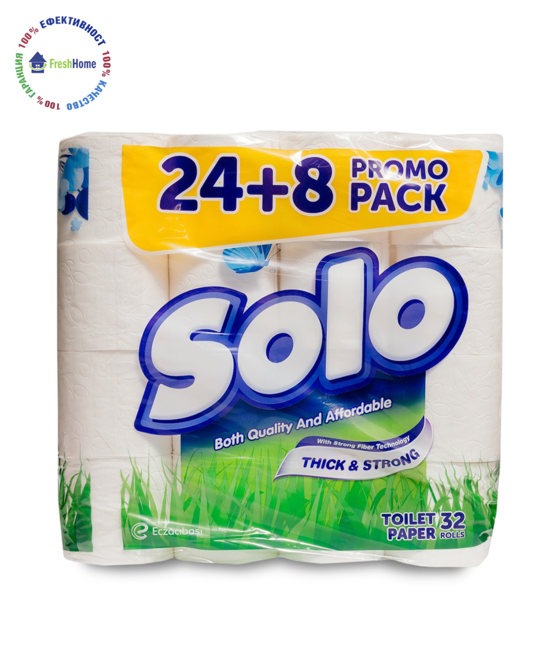 Solo 24+8 тоалетна хартия 3 пл./ 32 ролки