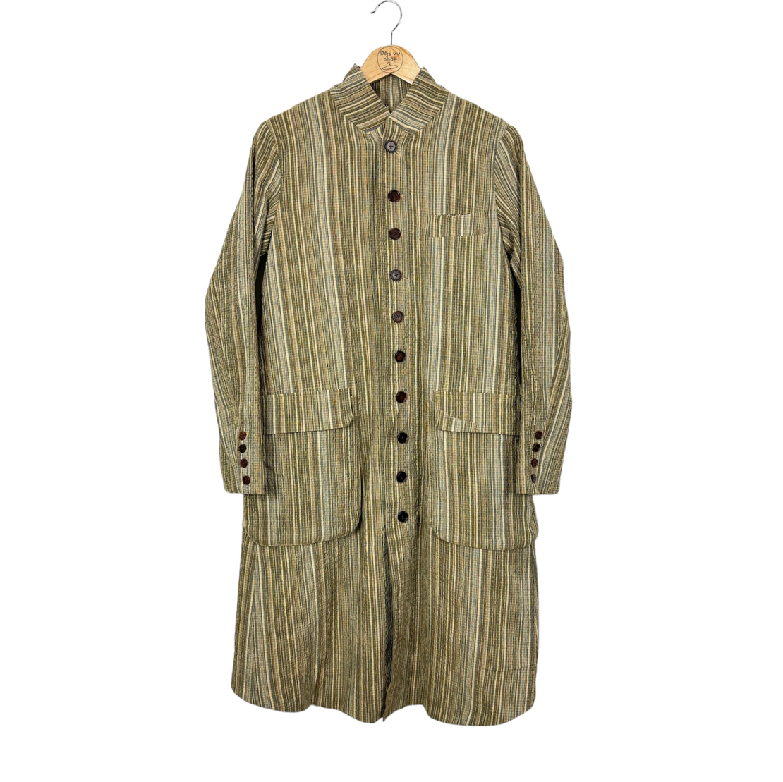 Дамско палто ALEKSANDR MANAMIS Long Striped Coat