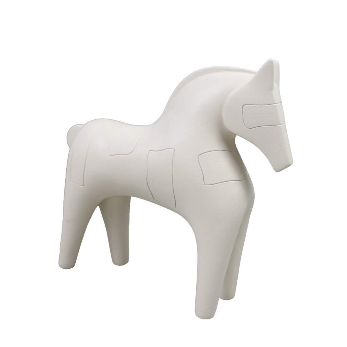 MAX DECO HORSE POLYRESIN WHITE 20x6xH21,5cm PRC