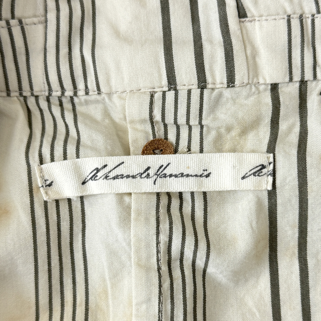 Дамска риза на раета Aleksandr Manamis striped shirt with tea stains