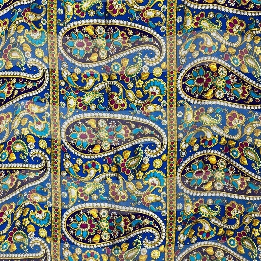 Дамски шал 100%коприна на цветя Chopard Multicolour Flower Scarf