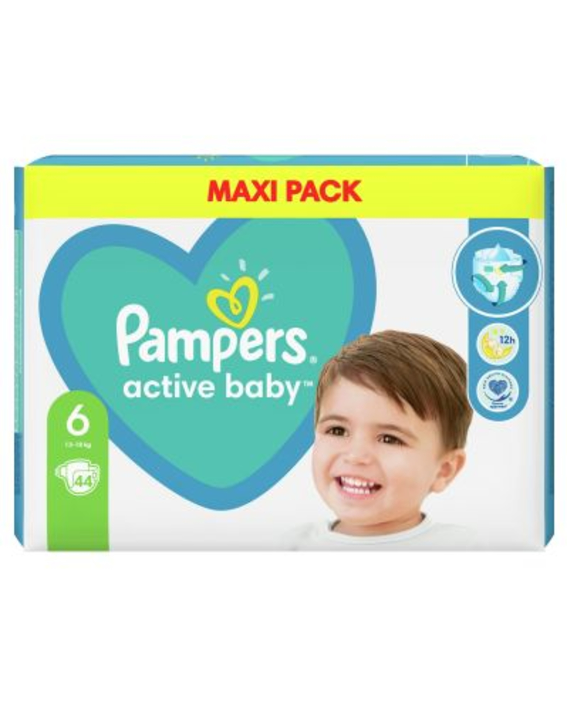 Бебешки пелени Pampers - Active Baby 6, 44 бр.