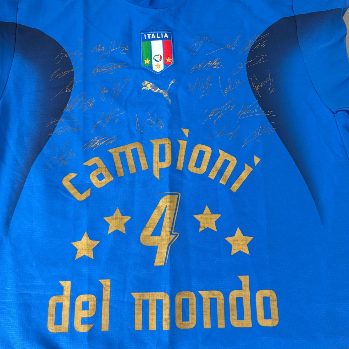 Мъжка тениска 2006 Italy Puma 'Campioni Del Mondo' Signature Shirt