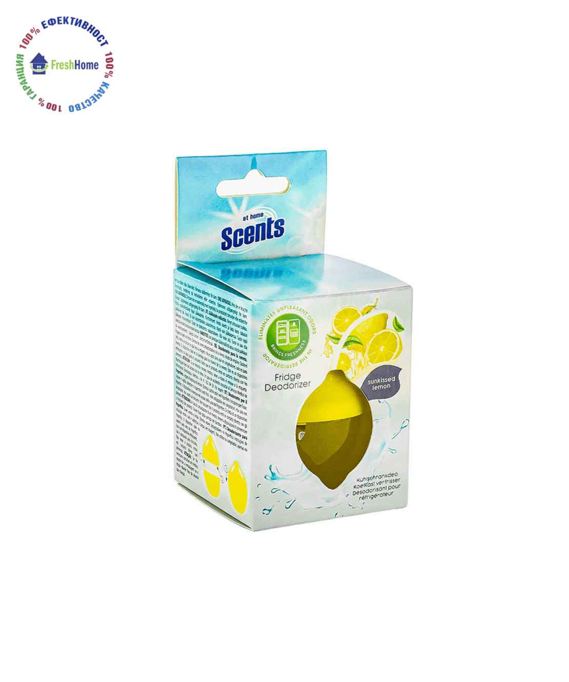 Аt Home Scents Fridge Deodorant Limon 30 g. абсорбатор за хладилник - лимон