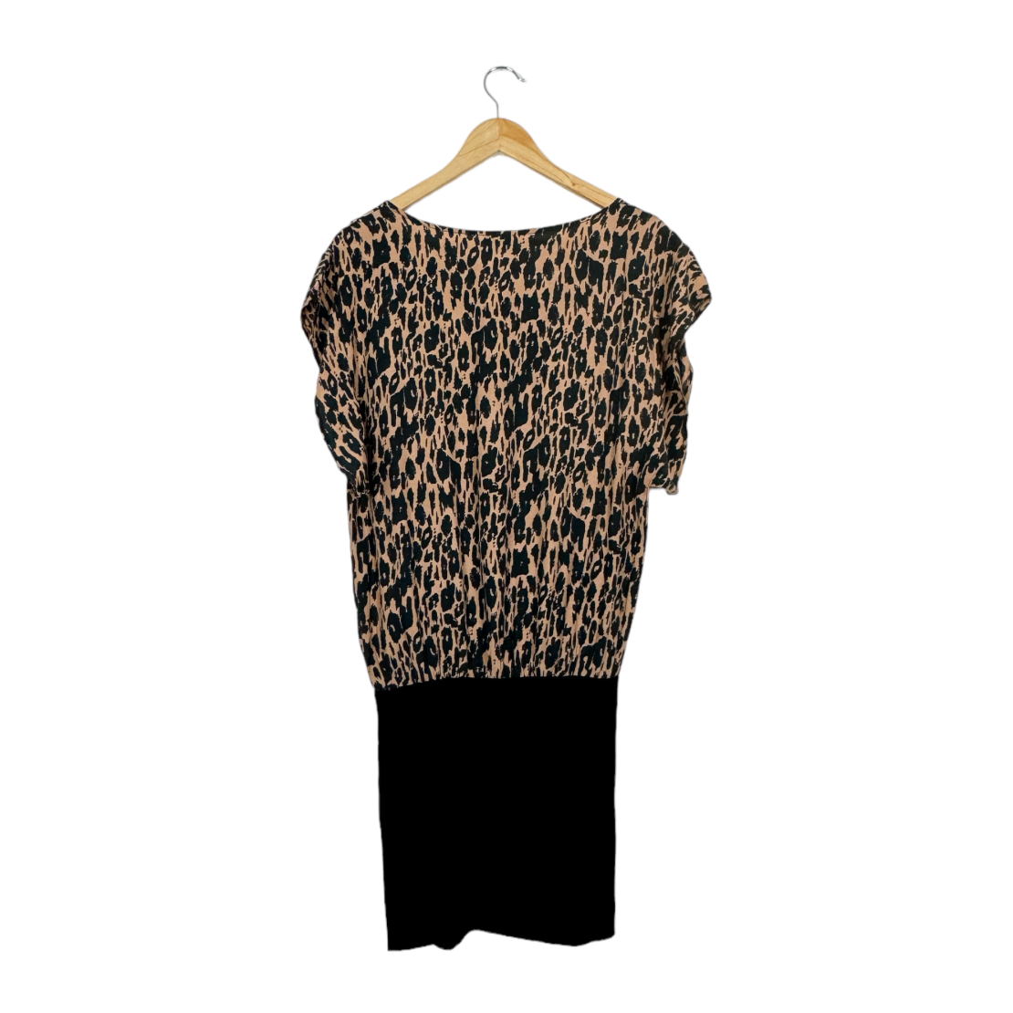 Мини рокля Ganni Leopard Midi Dress