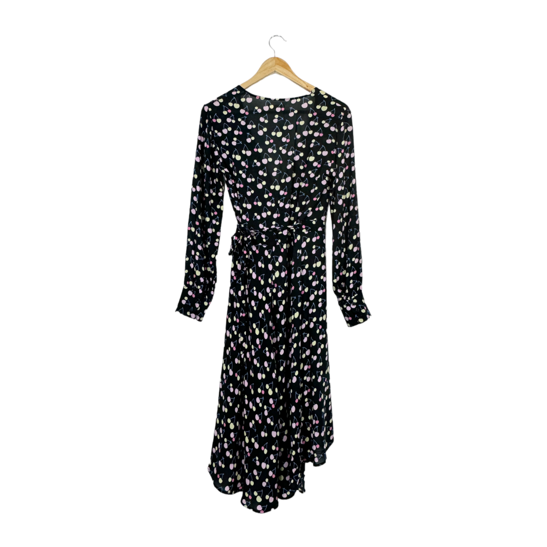 Обгръщаща рокля Levete Room Cherry Print Midi Wrap Dress